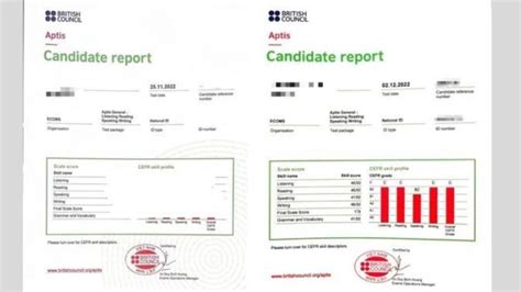 aptis test result check